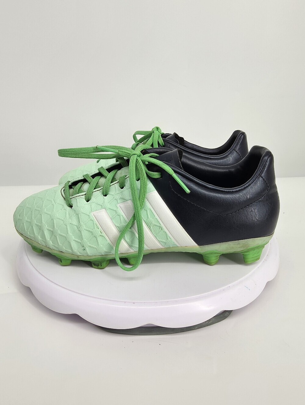 adidas Ace 15.3 FG AG Soccer Cleats Mint Green Black Mens Size 7.5 Shoes